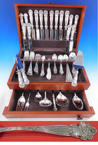 Georgian by Towle Sterling Silver Flatware Set for 8 Service 106 pcs Dinner